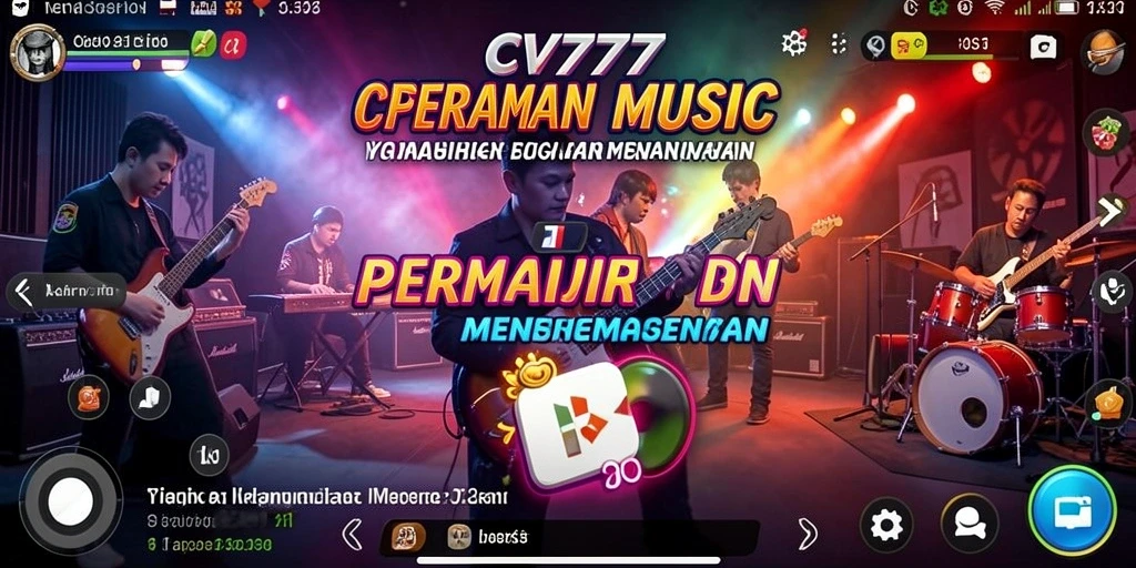 Tampilan gameplay CV777 yang menarik dan penuh warna.
