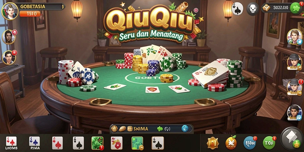 Tampilan gameplay seru dari GOBETASIA di QiuQiu.