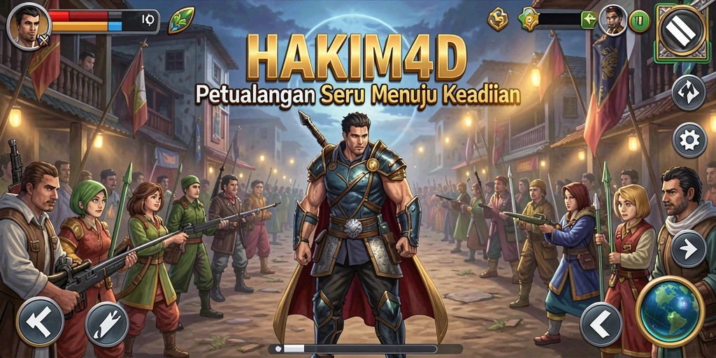 Tampilan gameplay HAKIM4D yang menegangkan dan penuh aksi.