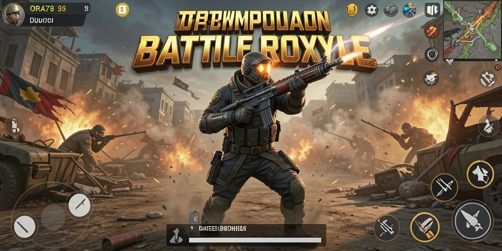 Tampilan dinamis dalam pertempuran Battle Royale ORA78.