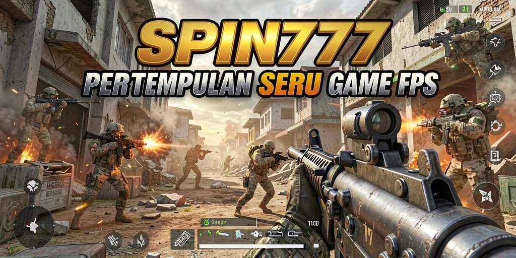 Tampilan menegangkan dalam gameplay SPIN777 yang penuh aksi FPS.