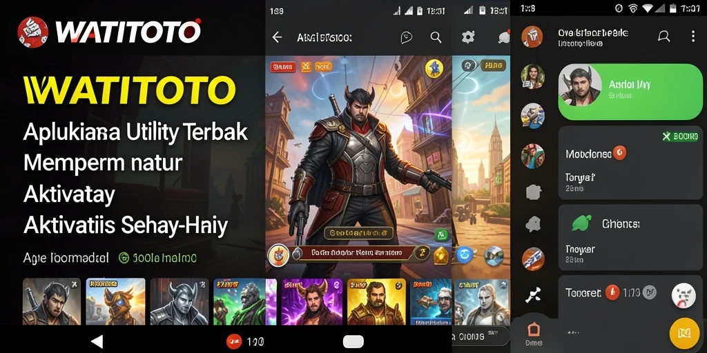 Tampilan antarmuka utama WATITOTO yang sederhana dan intuitif.