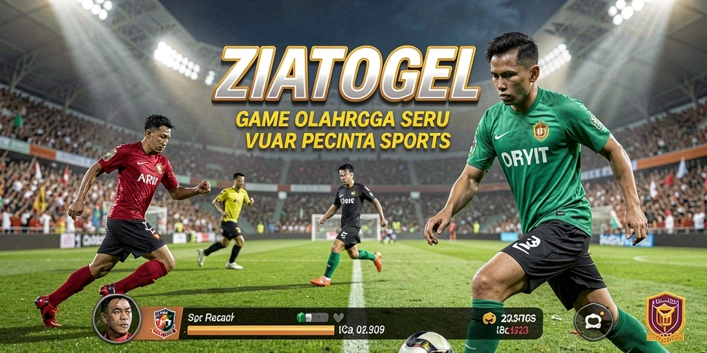 Tampilan gameplay ZIATOGEL yang menarik dan penuh aksi olahraga.